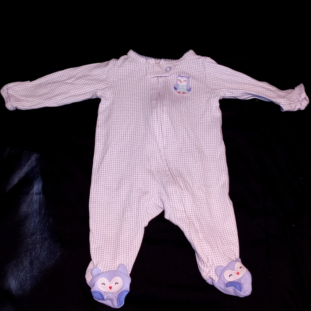 Newborn Owl Feet Pajamas